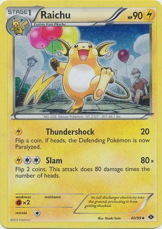 Next Destinies Raichu #40/99 Cosmos Holo
